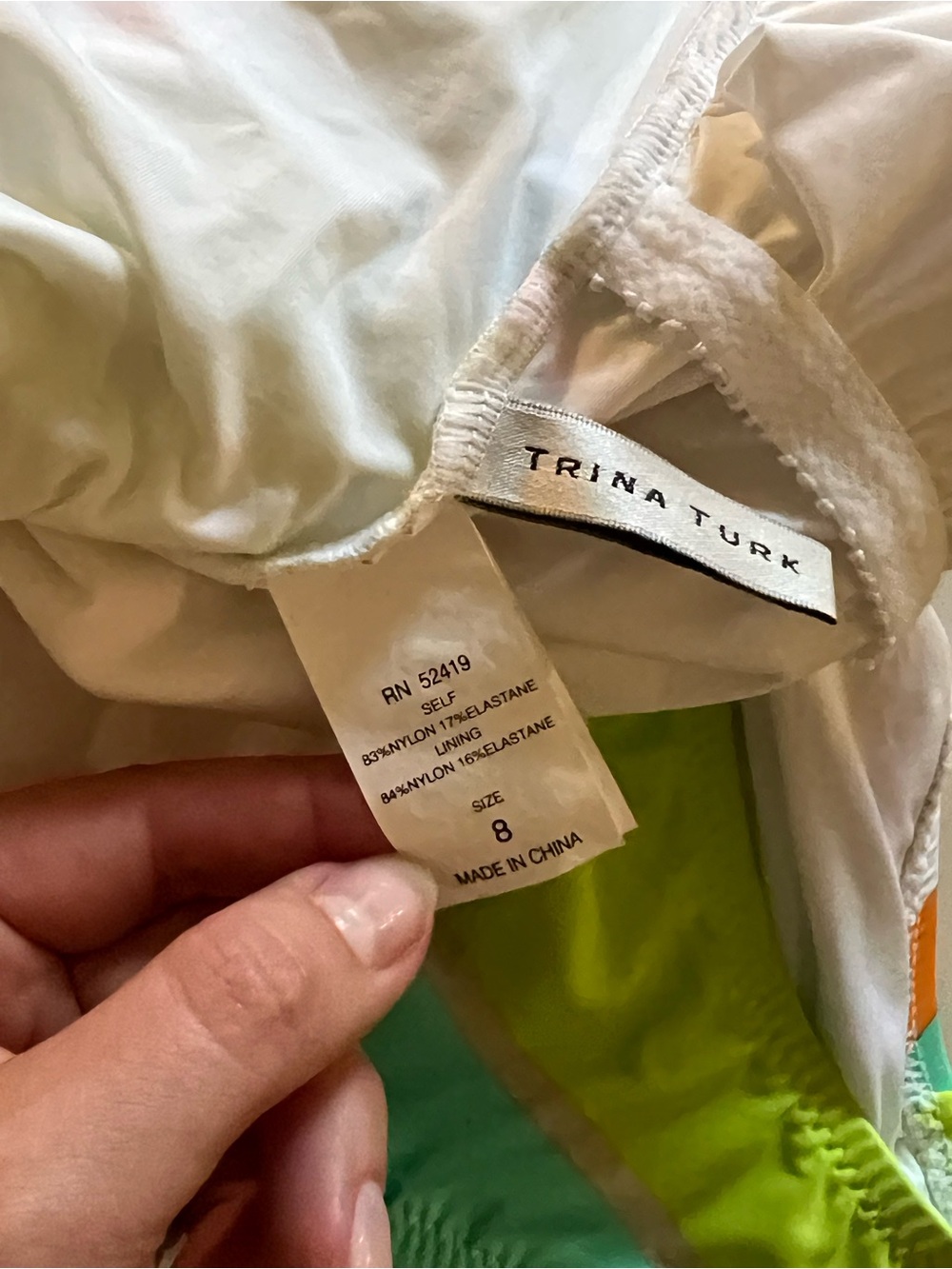 Trina Turk Onepiece swim size 8 - Picture 4 of 5